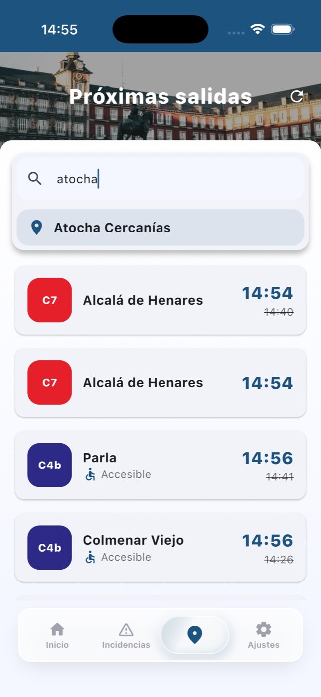 Próximas salidas en Cercanías Trenes